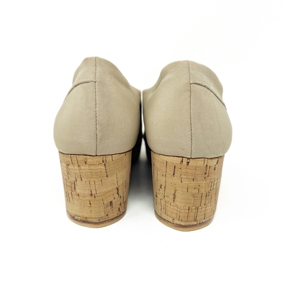Eileen Fisher Platform Cork Wedge Sandals - Picture 10 of 12